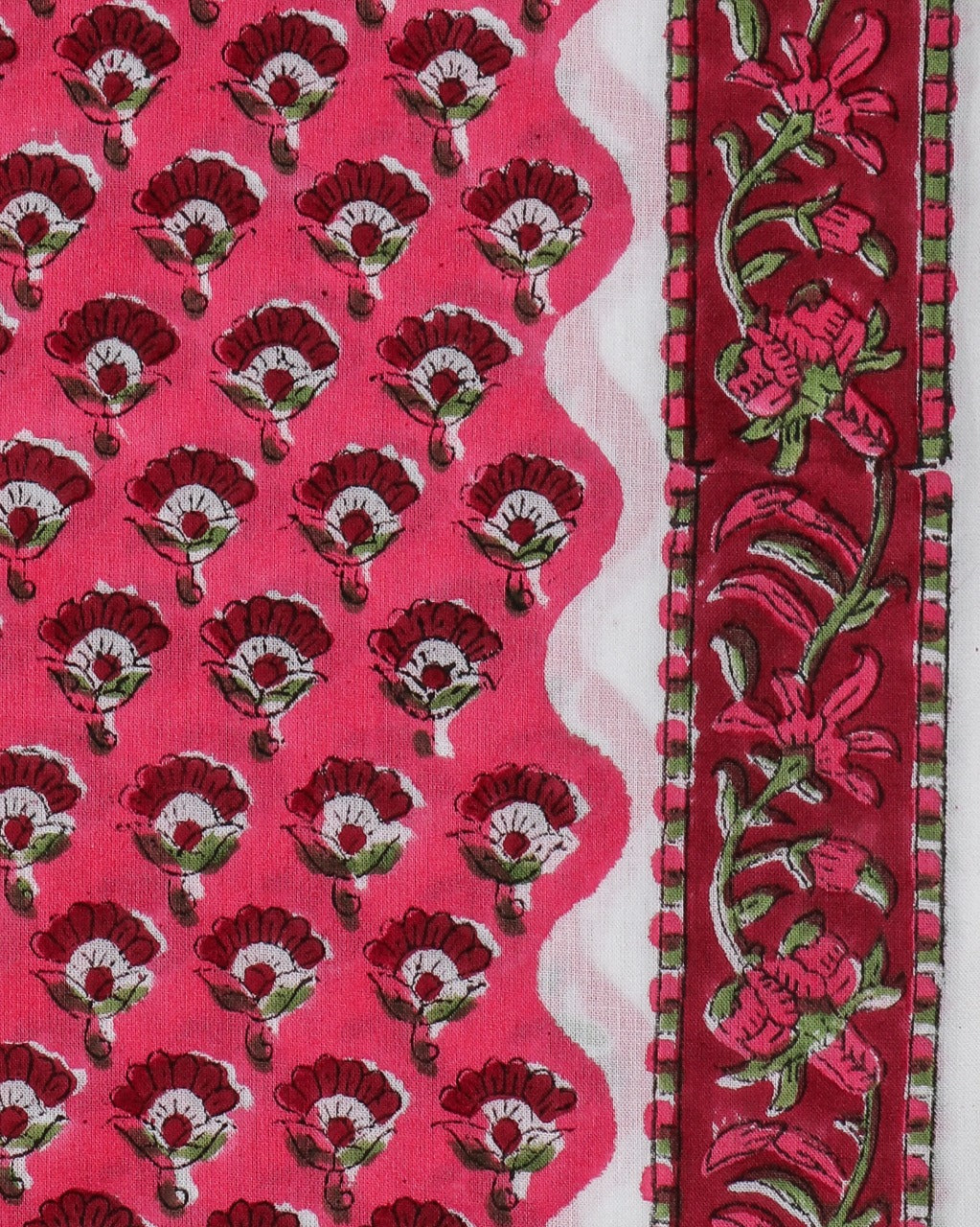 Shop Unstitched Hand Block Print Pure Cotton Suits with Kota Doria Dupatta (3CKD168)