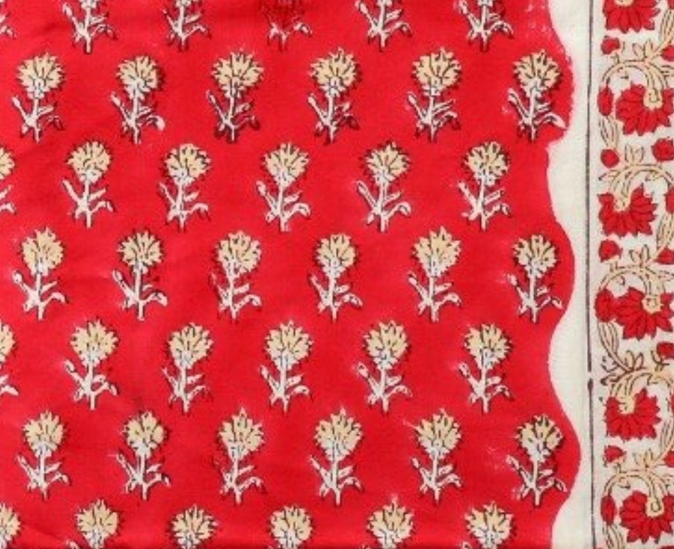 Shop Unstitched Hand Block Print Pure Cotton Suit Material with Kota Doria Dupatta (3CKD338)