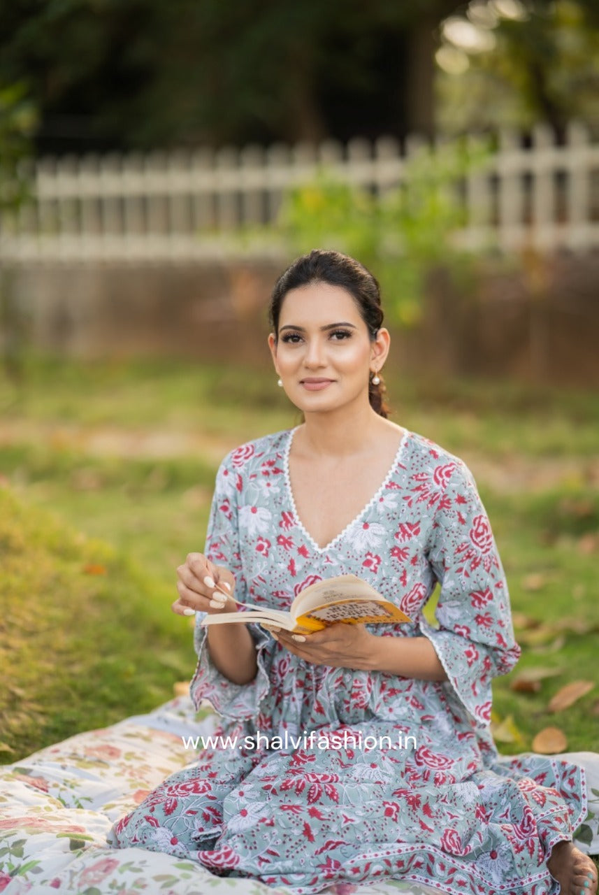 Shop jaipuri block print cotton dresses online (CRD20)