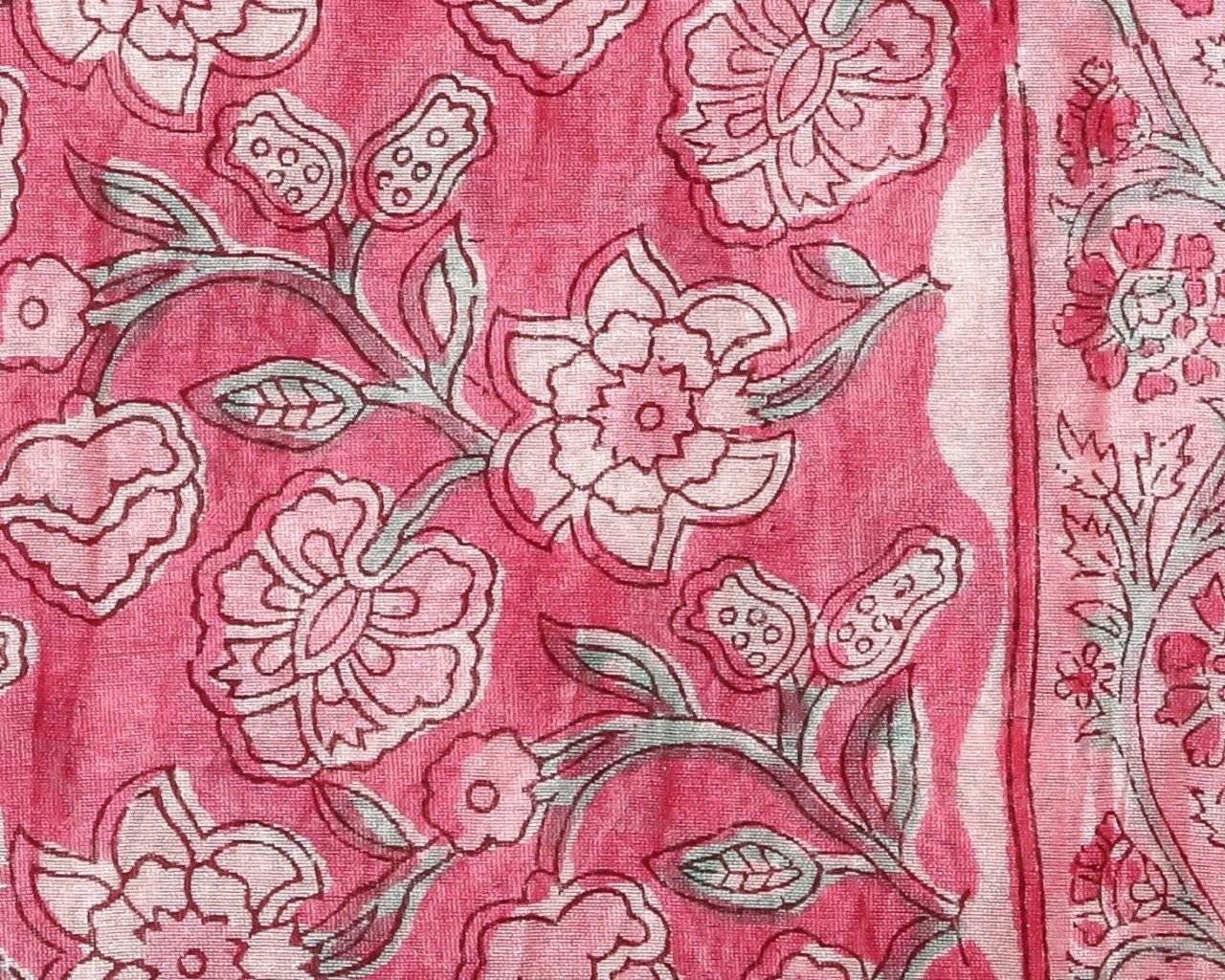 Shop Unstitched Hand Block Print Chanderi Silk Suit sets (CHA395)