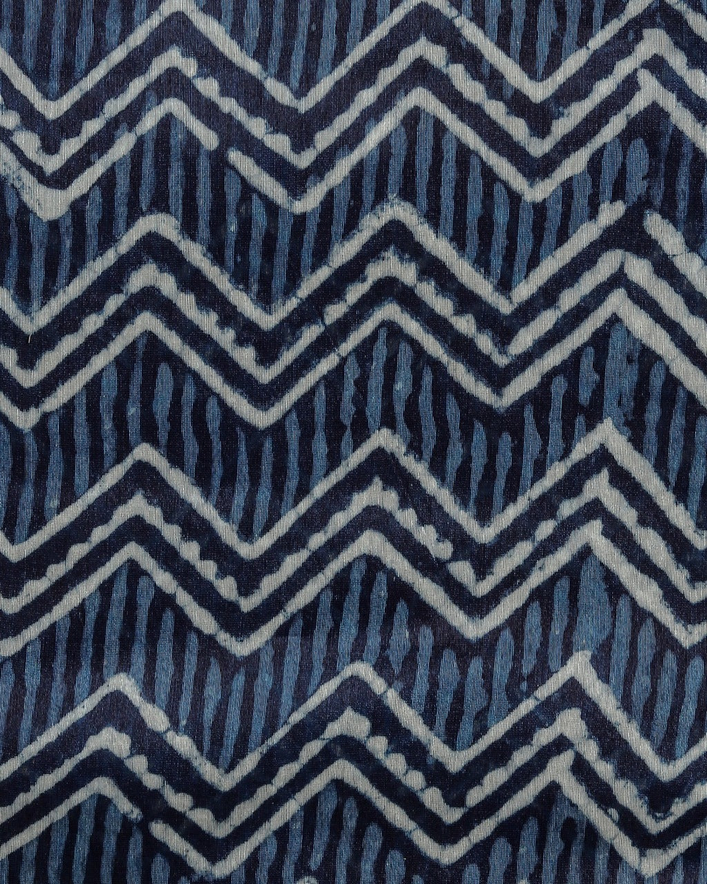 Shop Unstitched Indigo Print Chanderi Silk Suit sets (CHA452)