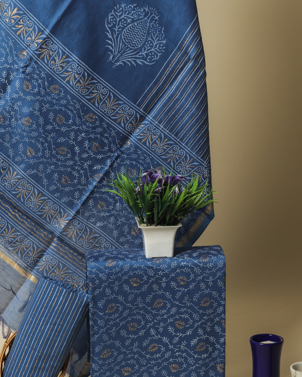 shop chanderi silk suit sets