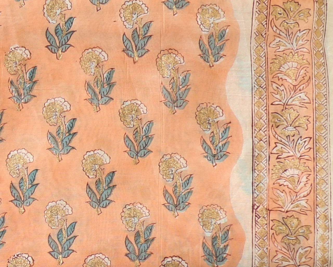 Shop hand block print chanderi silk suit sets (CHA576)