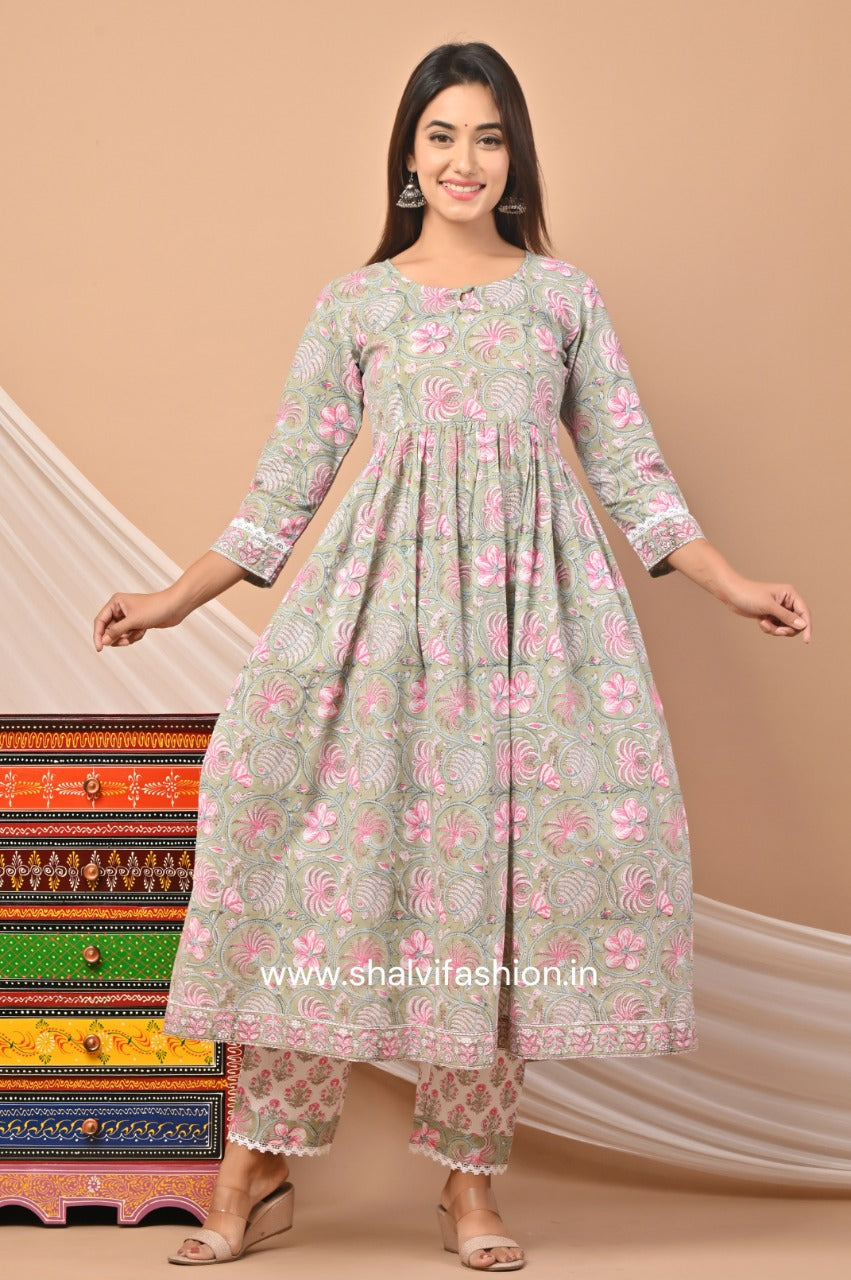 Shop jaipuri print cotton suit sets online shopping (CSS51KD)