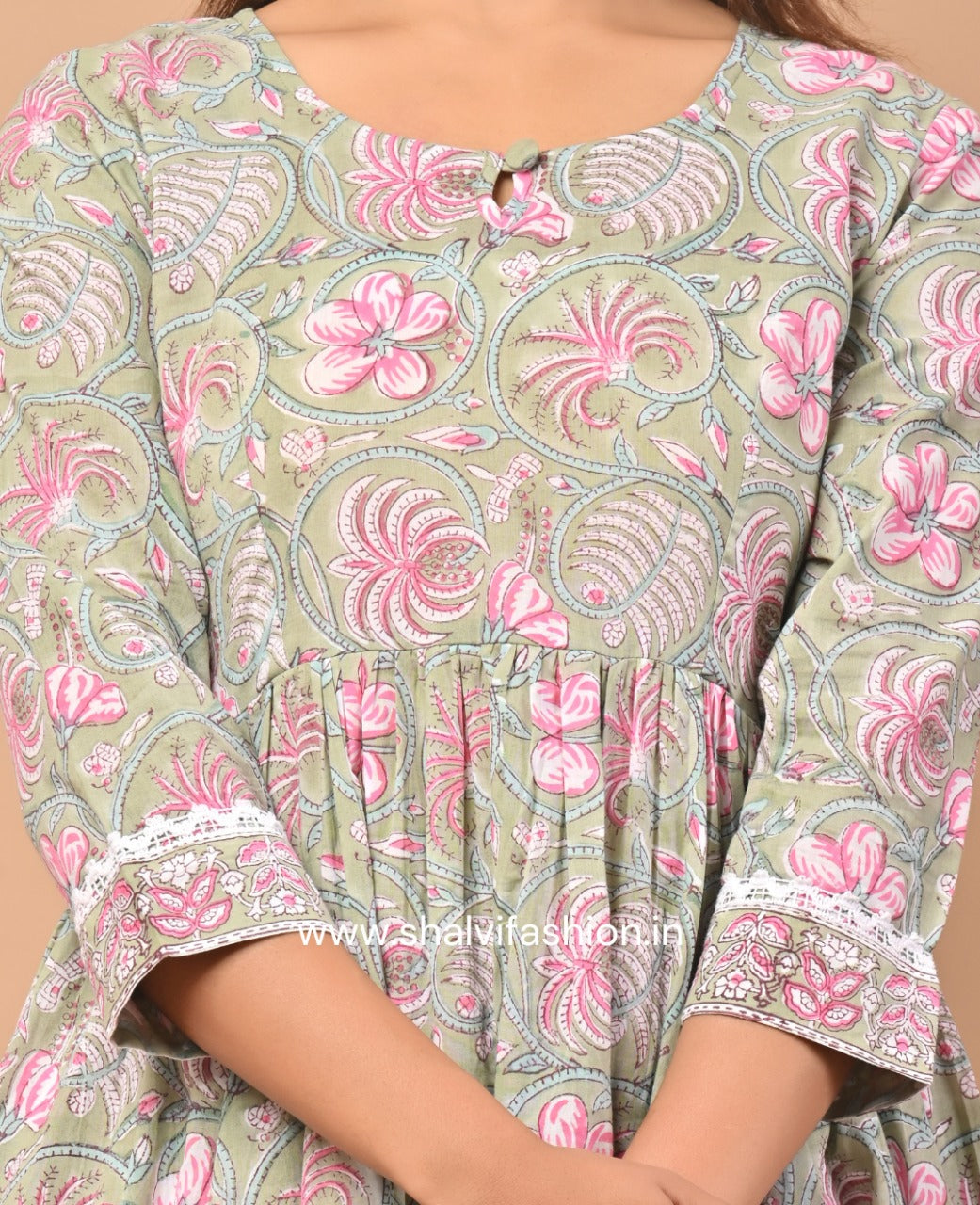 Shop jaipuri print cotton suit sets online shopping (CSS51KD)