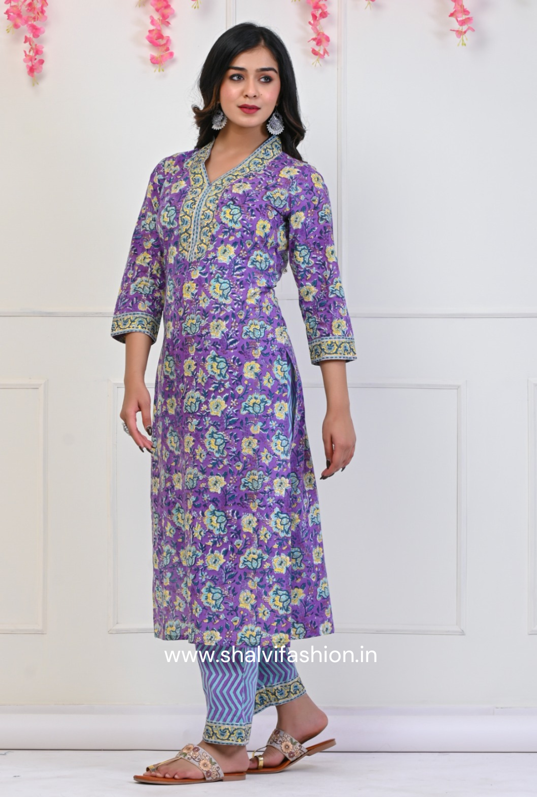 Shop kota doria dupatta cotton suits online shopping (CSS69KD)