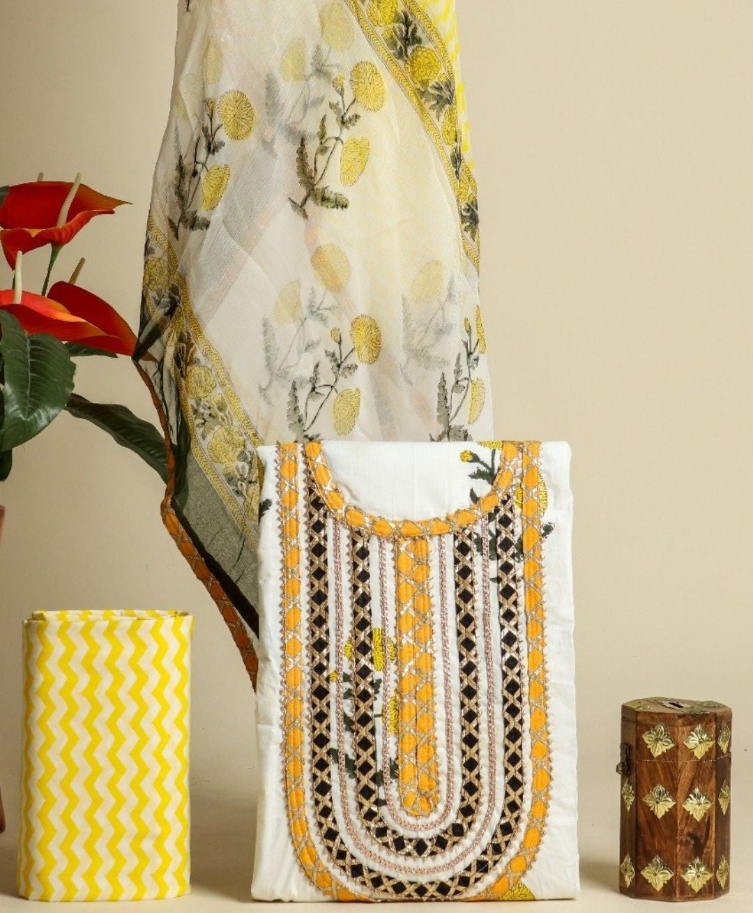 Festive Season Gota Collection with Classy Chiffon Dupatta - (GOTA103)