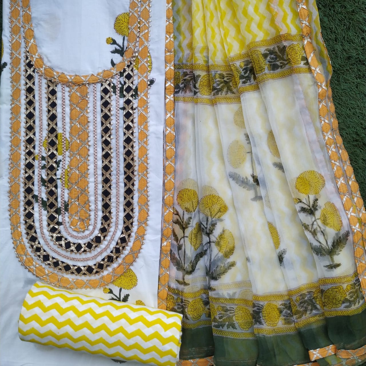 Festive Season Gota Collection with Classy Chiffon Dupatta - (GOTA103)