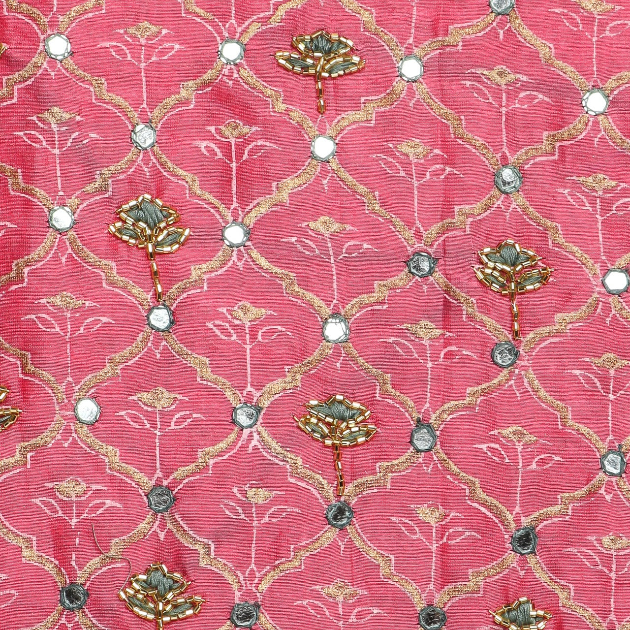 Shop chanderi silk suit set in jaipur (GOTA268)