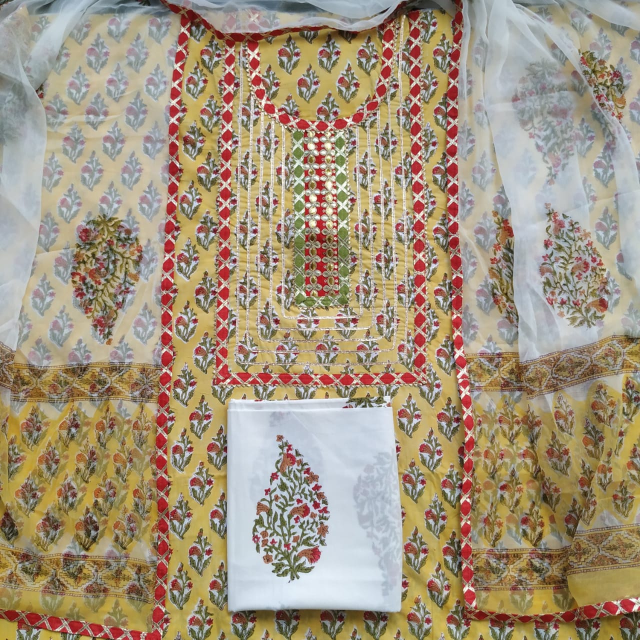 Festive Season Gota Collection with Classy Chiffon Dupatta - (GOTA87)