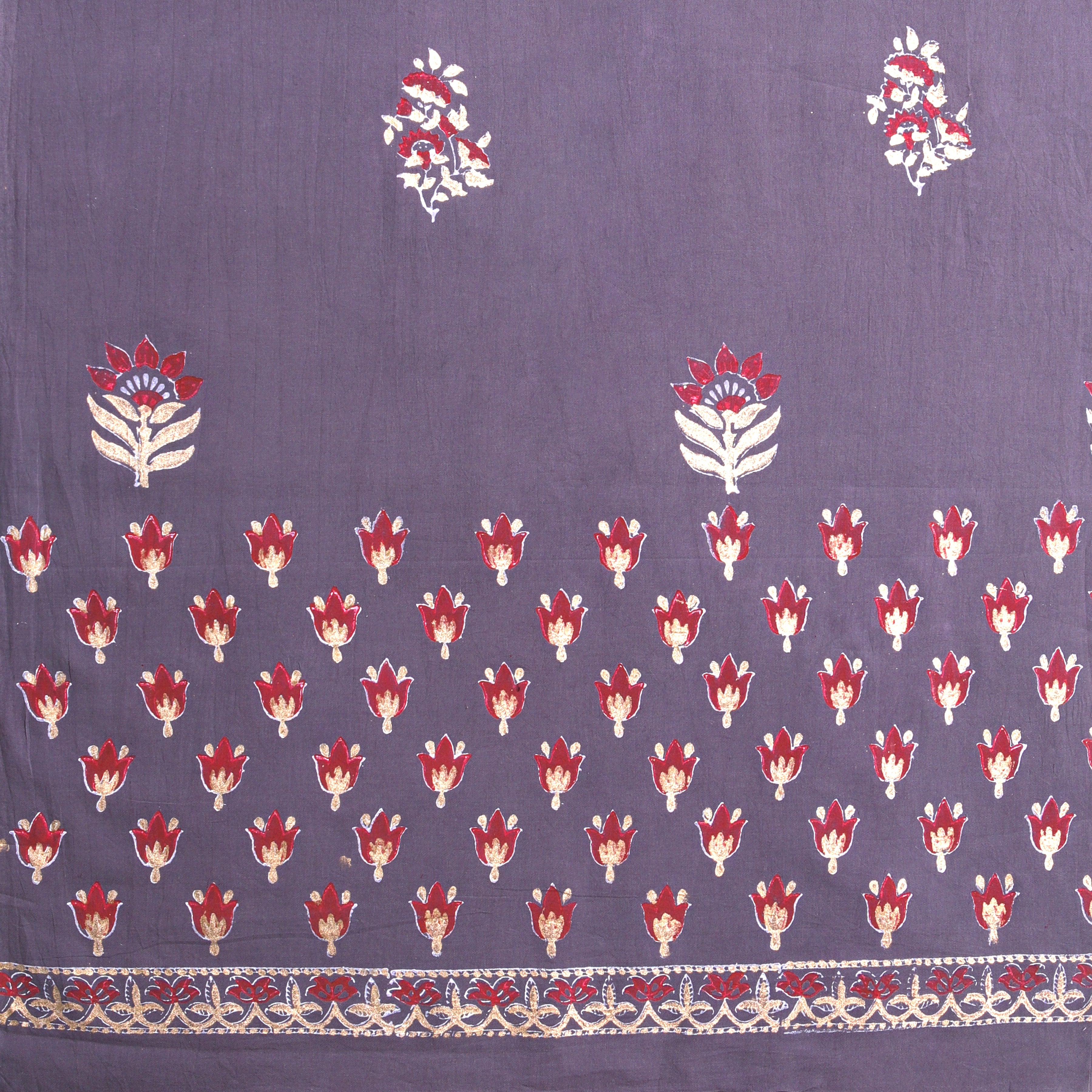 Shalvi Fashion Premium Kota Doria Suits with Gold Print (KDG01) - ShalviFashion