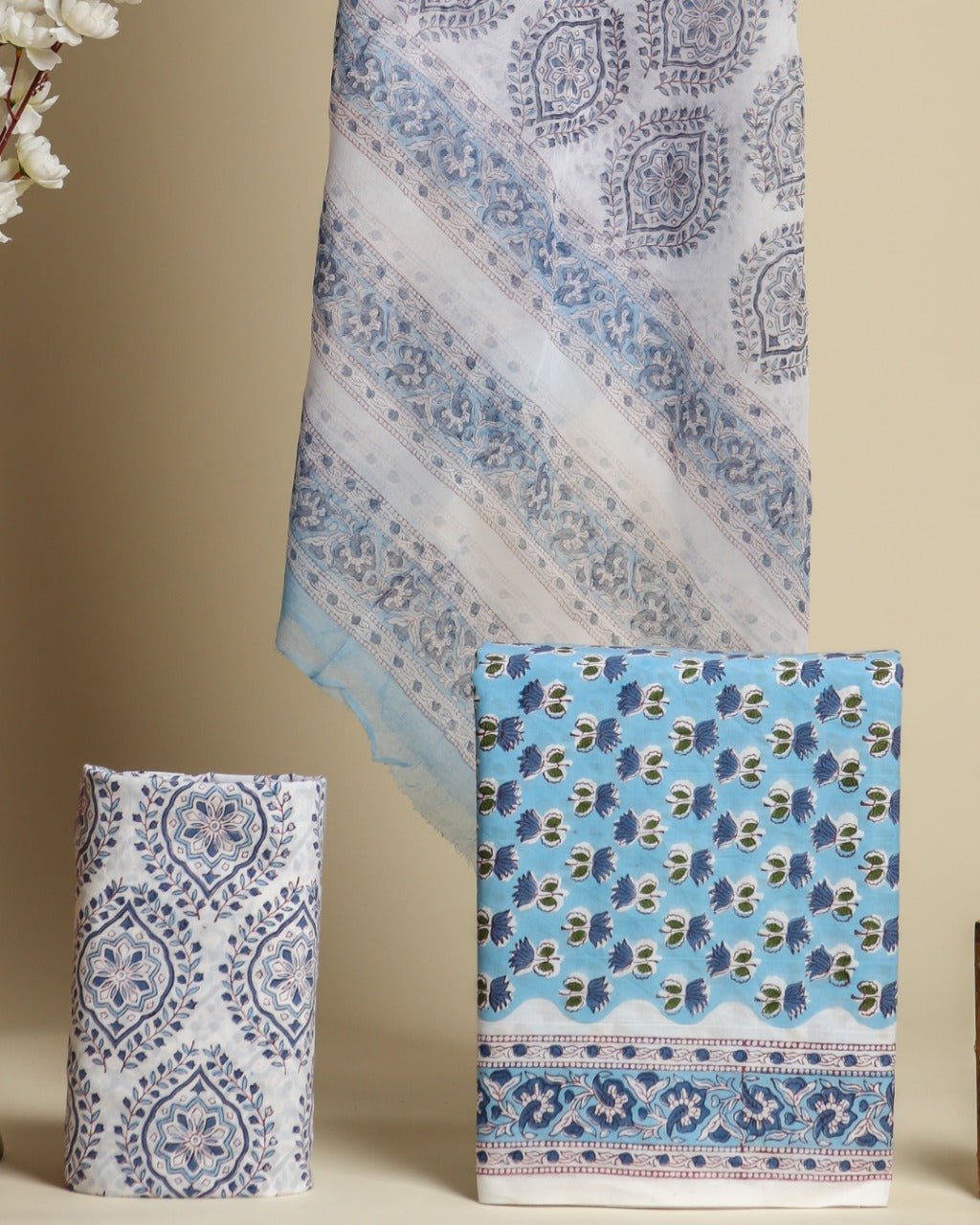 Shop cotton suit materials in jaipur (PCHF357)